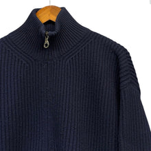 画像をギャラリービューアに読み込む, corgi コーギー カシミヤドライバーズニット L ネイビー 15035
