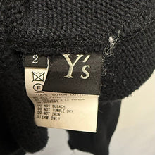 将图片加载到图库查看器,Y's ワイズ 21SS 穴開きオーバーサイズコットンニットセーター YD-K32-080 13975