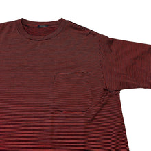 Load image into Gallery viewer, COMOLI コモリ 20SS ボーダー柄ウール天竺半袖クルーネックTシャツ R01-05014