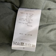 Load image into Gallery viewer, A.PRESSE アプレッセ 23AW RAF Cold Weather Parka モッズコート ジャケット 23AAP-01-08M