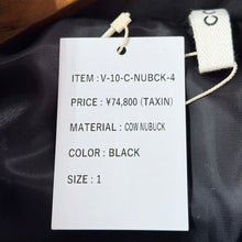 Load image into Gallery viewer, CCU シーシーユー 25AW PADDING VEST COW NUBUK 中綿レザーベスト 1 ブラック 15137