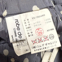 画像をギャラリービューアに読み込む, robe de chambre COMME des GARCONS ローブドシャンブルコムデギャルソン 刺繍デザインドット柄イージースカート RS-100480 AD1999 14215