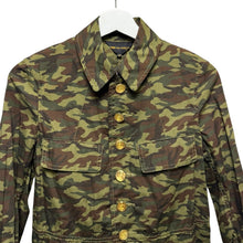 画像をギャラリービューアに読み込む, COMME des GARCONS コムデギャルソン 06SS 金ボタン迷彩柄ミリタリージャケット GQ-J049 14219