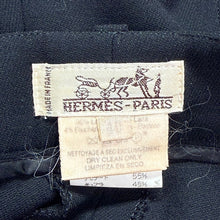 Load image into Gallery viewer, HERMES エルメス ポケットデザインスラックスパンツ 40 ブラック 15752