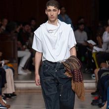 画像をギャラリービューアに読み込む, Y/PROJECT ワイプロジェクト 20SS 変形デザインヘンリーネックTシャツ TS40-S18