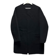 Lade das Bild in den Galerie-Viewer, Drawer ドゥロワー ダブルフェイスウールノーカラーコート 6525-234-0450 38 ブラック 3469