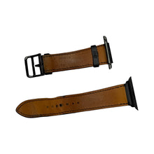 画像をギャラリービューアに読み込む, HERMES エルメス アップルウォッチレザーベルト ブラック 14773