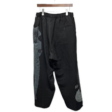 画像をギャラリービューアに読み込む, Yohji Yamamoto POUR HOMME ヨウジヤマモトプールオム 24SS 異素材切替グラフィックイージーワイドパンツ HS-P55-822