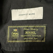 Load image into Gallery viewer, ADAM ET ROPE アダムエロペ NIKKE 2タックワイドスラックスパンツ GMS-13260-B ブラック 14026