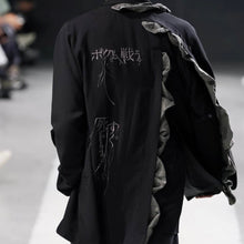 画像をギャラリービューアに読み込む, Yohji Yamamoto POUR HOMME ヨウジヤマモトプールオム 24SS W/RY HARD TWISTED GABARDINE BACK PT JACKET メッセージ刺繍スナップボタンジャケット HS-J28-102 14254