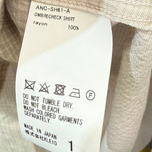 이미지를 갤러리 뷰어에 로드 , ANCELLM アンセルム 25SS OMBRECHECK SHIRT ダメージ加工オンブレチェックシャツ ANC-SH61-A 1 ピンク 15492