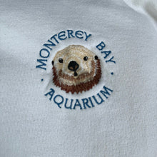 Lade das Bild in den Galerie-Viewer, Harborside Graphics ハーバーサイドグラフィックス 古着 USA製 MONTEREY BAY AQUARIUM ラッコ刺繍スウェット 14502