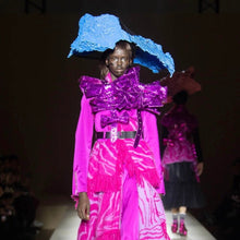 Load image into Gallery viewer, noir kei ninomiya ノワールケイニノミヤ 23AW スパンコールボウタイハーネス リボンベスト 3L-V020