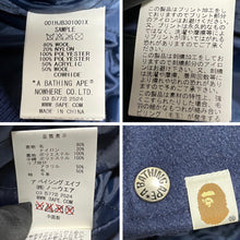 Load image into Gallery viewer, A BATHING APE アベイシングエイプ SAMPLE SHARK VARSITY JACKET レザースリーブシャークスタジャン