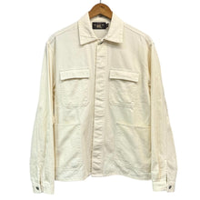 画像をギャラリービューアに読み込む, RRL ダブルアールエル ヘリンボーンオーバーシャツ S アイボリー 15102