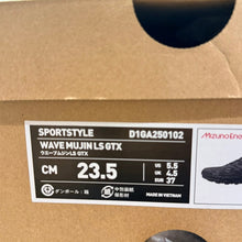 画像をギャラリービューアに読み込む, mizuno ミズノ 25SS WAVE MUJIN LS GTX ローカットスニーカー D1GA250102 23.5cm ブラック 15152