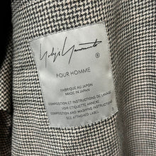 画像をギャラリービューアに読み込む, Yohji Yamamoto POUR HOMME ヨウジヤマモトプールオム 24SS PATTERNED MULTI FABRIC BUTTONED JACKET グレンチェックロングジャケット HS-J43-807