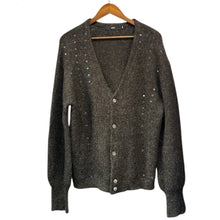 画像をギャラリービューアに読み込む, Vaporize ヴェイパライズ 22AW Spancole Cardigan スパンコールカーディガン M ブラウン 15364