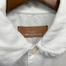Load image into Gallery viewer, tricot COMME des GARCONS トリココムデギャルソン 90's ガーゼカラー半袖シャツ TB-020160 AD1998 ホワイト 14990