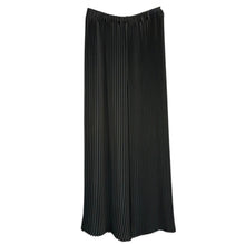 Load image into Gallery viewer, ENFOLD エンフォルド 20AW ライトクロスブラックプリーツワイドパンツ 300DA431-1490 14588