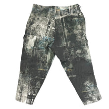 이미지를 갤러리 뷰어에 로드 , Yohji Yamamoto POUR HOMME ヨウジヤマモトプールオム 25AW DIAGONAL FPADDED PRINTED PANTS 墨染リバーシブル中綿ワイドテーパードパンツ HL-P45-804 2 ブラック 15177