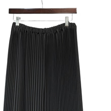 Load image into Gallery viewer, ENFOLD エンフォルド 20AW ライトクロスブラックプリーツワイドパンツ 300DA431-1490 14588