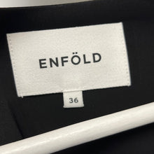 画像をギャラリービューアに読み込む, ENFOLD エンフォルド LOOSE JACKET ノーカラールーズジャケット ブラック 300GS930-0220