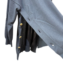 이미지를 갤러리 뷰어에 로드 , ENFOLD エンフォルド 21AW CASHFEEL ウールサイドボタンプルオーバーニットセーター 300EA270-2560 38 グレー R14602