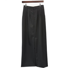 画像をギャラリービューアに読み込む, ENFOLD エンフォルド 21AW スリットロングスカート 300EA131-0410 38 ブラック 14705