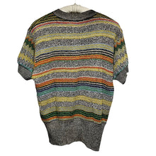 画像をギャラリービューアに読み込む, MISSONI ミッソーニ 幾何学柄ヘンリーネック半袖ニット オールド ヴィンテージ vintage ジグザグ 古着 3522