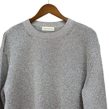 Load image into Gallery viewer, DRIES VAN NOTEN ドリスヴァンノッテン 25SS Oversized Metallic Sweater オーバーサイズメタリックニット M シルバー R14728