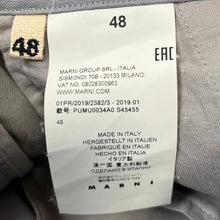 Load image into Gallery viewer, MARNI マルニ 19SS 2タックウールスラックスパンツ PUMU0034A0
