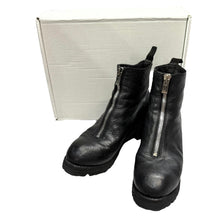画像をギャラリービューアに読み込む, GUIDI グイディ PL1V FRONT ZIP BOOTS HORSE FULL GRAIN センタージップレザーブーツ 41 ブラック 14900