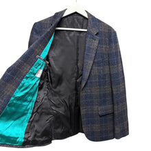 画像をギャラリービューアに読み込む, Paul smith ポールスミス VITALE BARBERIS CANONICO社製 シルク混ウールチェック柄2Bテーラードジャケット 14102
