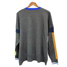 画像をギャラリービューアに読み込む, ENFOLD エンフォルド 22AW LINE WIDE PULLOVER プルオーバーニットセーター 300FA270-2790 38 グレー 14796