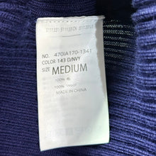 画像をギャラリービューアに読み込む, nagonstans ナゴンスタンス 25AW rib ski pullover リブ編みタイトニット 470IA170-1341 M ネイビー 15257