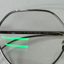画像をギャラリービューアに読み込む, JINS ジンズ All Titanium 多角形 チタン合金 UTF-22A-222AA 96 46□22-148 40 眼鏡 アイウェア シルバー 15530