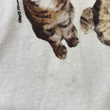이미지를 갤러리 뷰어에 로드 , 77circa ナナナナサーカ o by o 猫プリントカットソー ホワイト 14329