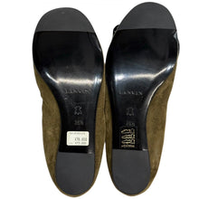 Load image into Gallery viewer, LANVIN ランバン 07AW スウェードレザーベロアリボンデザインバレエシューズ パンプス 14521