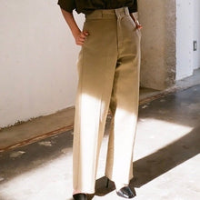 Lade das Bild in den Galerie-Viewer, CLANE×Dickies クラネ ディッキーズ HIGH WEIST PANTS ハイウエストワークストレートチノパンツ 15110-7101 14208