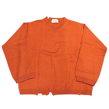 Lade das Bild in den Galerie-Viewer, NOMA t.d. ノーマティーディー WISM別注 DAMEGE V NECK KNIT ダメージ加工Vネックニットセーター N34-WMKN01 4 オレンジ 14963