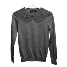 画像をギャラリービューアに読み込む, tricot COMME des GARCONS トリココムデギャルソン 12AW レースつけ襟プリントニット TJ-N010 13863