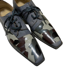 Lade das Bild in den Galerie-Viewer, COMME des GARCONS コムデギャルソン 01SS 迷彩柄デザインレザーシューズ