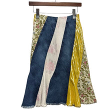 画像をギャラリービューアに読み込む, tricot COMME des GARCONS トリココムデギャルソン 01AW マルチファブリックパッチワークスカート TC-S002 AD2001 14211