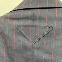 画像をギャラリービューアに読み込む, PRADA プラダ 22SS ストライプテーラードジャケット UGM169 S221 10D9 46 ネイビー 3532
