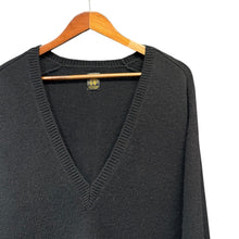 이미지를 갤러리 뷰어에 로드 , BATONER for L'ECHOPPE バトナー レショップ 23AW EX V NECK KNIT Vネックニット BN-23FM-081 L ブラック 15791