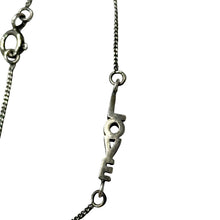 画像をギャラリービューアに読み込む, SAINT LAURENT PARIS サンローランパリ LOVEチェーンシルバーブレスレット シルバー 14772