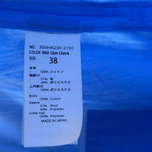 画像をギャラリービューアに読み込む, ENFOLD エンフォルド 24AW KNIT CLERIC SHIRT クレイジーパターンシャツ 300HA230-2150 38 ブルー R14718