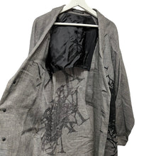 画像をギャラリービューアに読み込む, Yohji Yamamoto POUR HOMME ヨウジヤマモトプールオム 24SS PATTERNED MULTI FABRIC BUTTONED JACKET グレンチェックロングジャケット HS-J43-807