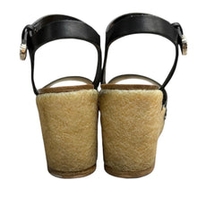 Load image into Gallery viewer, CHANEL シャネル レザーストラップクレープソールサンダル サイズ35 14454